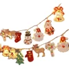 Merry Christmas! Santa Claus, led light strings, colorful lights, Christmas lights, ironwork, Christmas decorative lights, Christmas tree light strings Item Picture